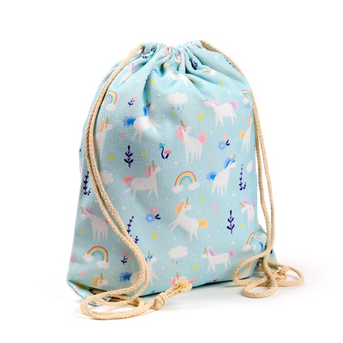 Drawstring Canvas Bag - Unicorn Magic image 4