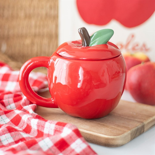 Apple Shaped Lidded Mug image 0