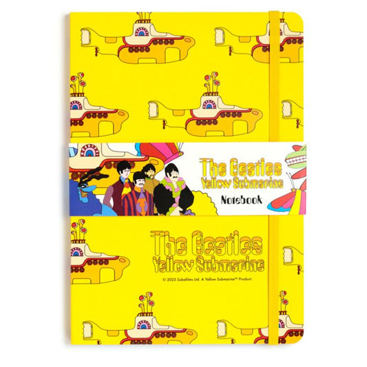 Recycled Paper A5 Lined Notebook - The Beatles Yellow Submarine image 0