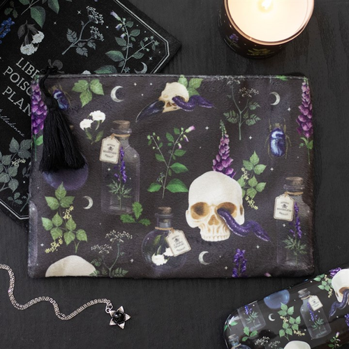 Venom & Vines Print Makeup Bag image 0