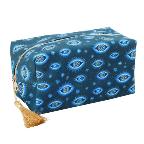 All Seeing Eye Print Velvet Makeup Bag image 2