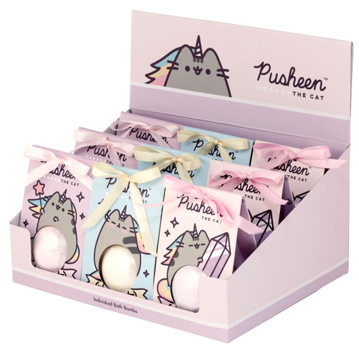 Handmade Bath Bomb in Gift Box - Pusheen the Cat image 1