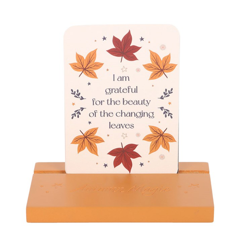 Autumn Magic Affirmation Cards with Wooden Stand image 3