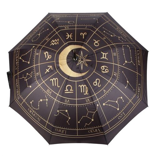 Black Astrology Wheel Umbrella image 3