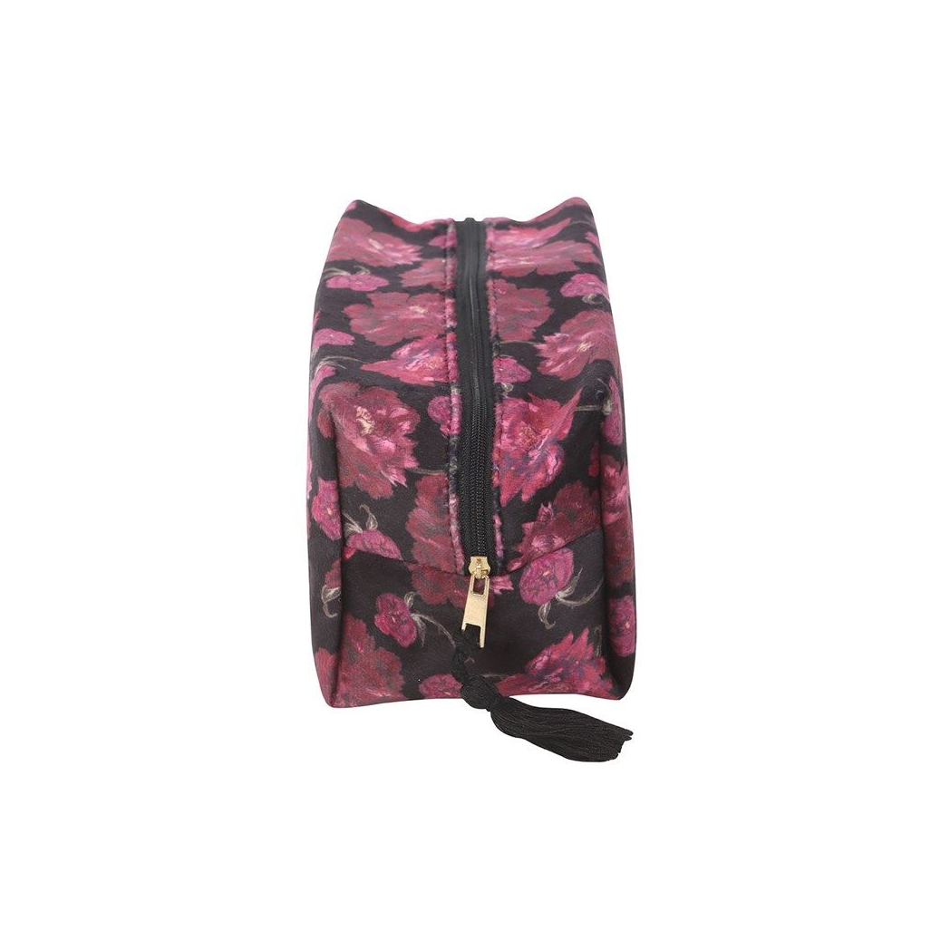 Dark Romance Floral Print Makeup Bag image 1