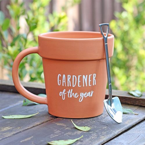 Gardener of the Year Pot Mug and Shovel Spoon image 0