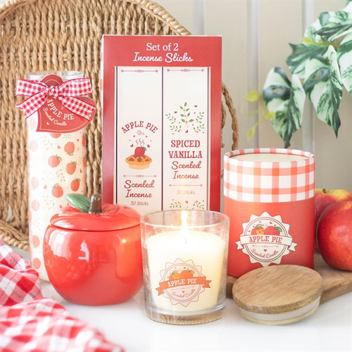 Apple Print Apple Pie Tube Candle image 1