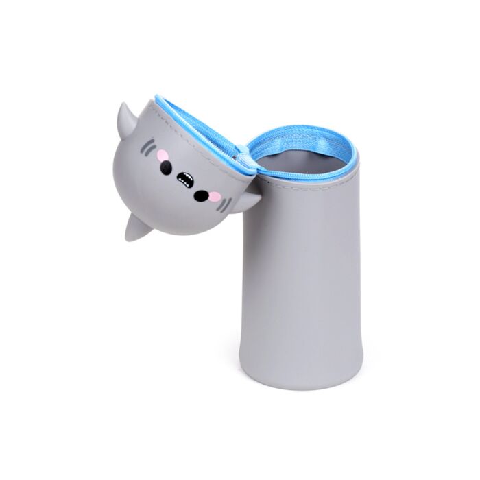 Silicone Upright Pencil Case - Adoramals Archie the Shark - Image 3
