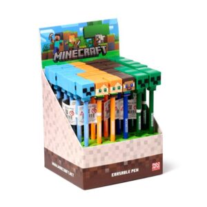 Erasable Pen with Silicone Topper - Minecraft Chibi