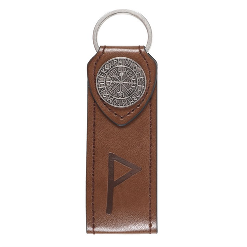Joy Viking Rune Faux Leather Keyring - Image 3