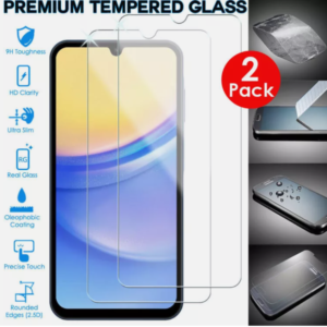 2X Tempered Glass Screen Protector For Samsung A15 / A24 / A25
