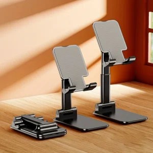 Portable Folding Desktop Tablet & Phone Holder – Space-Saving Multi-Functional Bracket for Home & Office