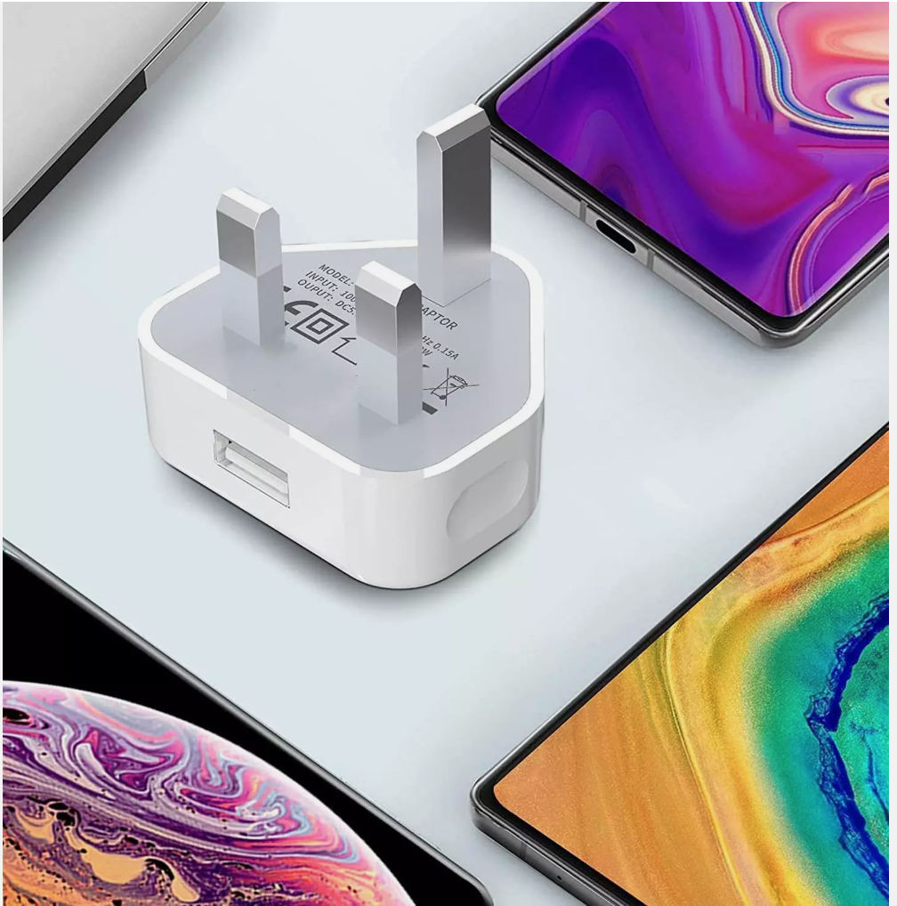 USB Port Fast Charger Adaptor UK Mains Wall 3 Pin Plug for Phone Tablet - Image 3