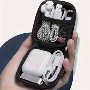 Durable Portable Headphone Case for Charging Cables & USB Gadgets